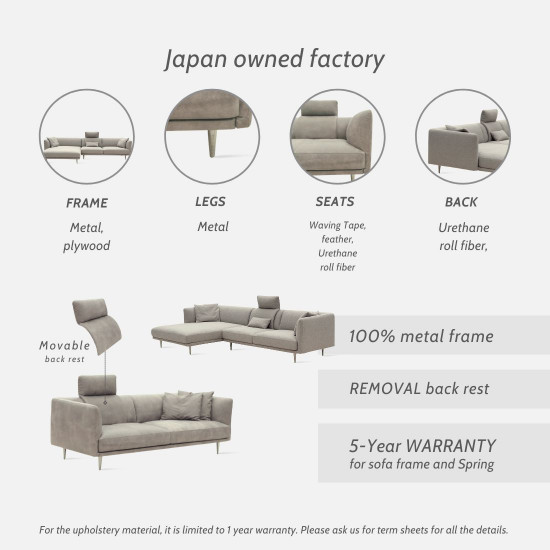 Milton Sofa, L192, Semi Aniline Leather, G3 342 [Display x1]